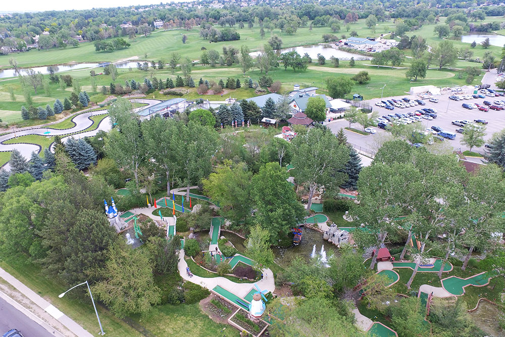 Aerial Photo of Adventure Golf & Raceway