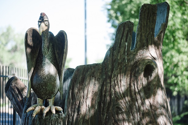 carved vulture