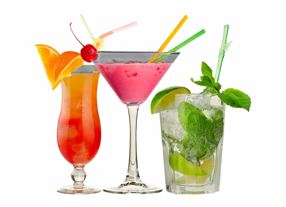 three cocktails